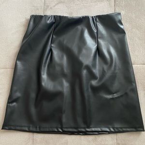 ASOS faux leather skirt